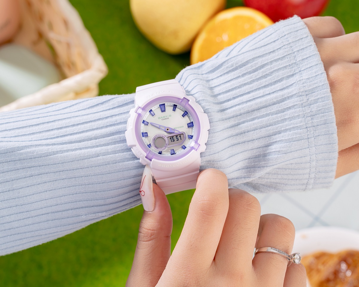 Đồng hồ nữ màu tím Baby-G BGA-280SW-6ADR
