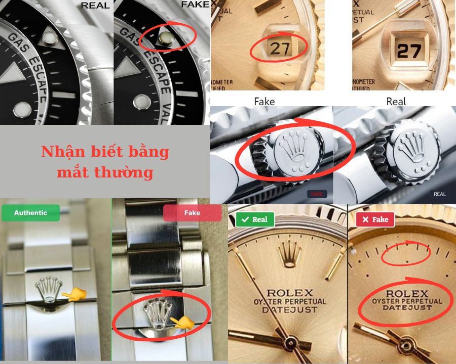5 cách nhận biết đồng hồ Replica