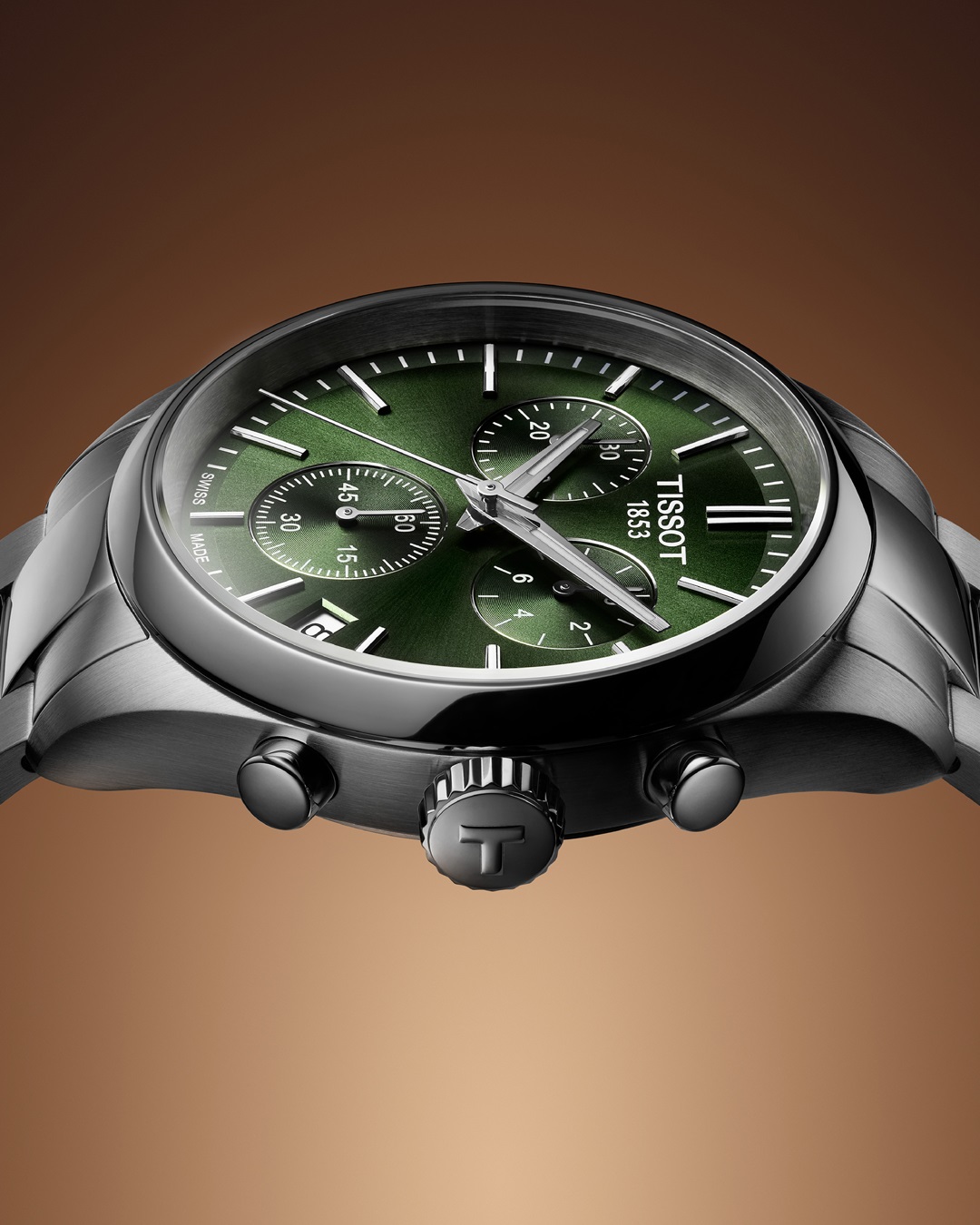 Tổng thể thiết kế đồng hồ Tissot Chronograph chính hãng
