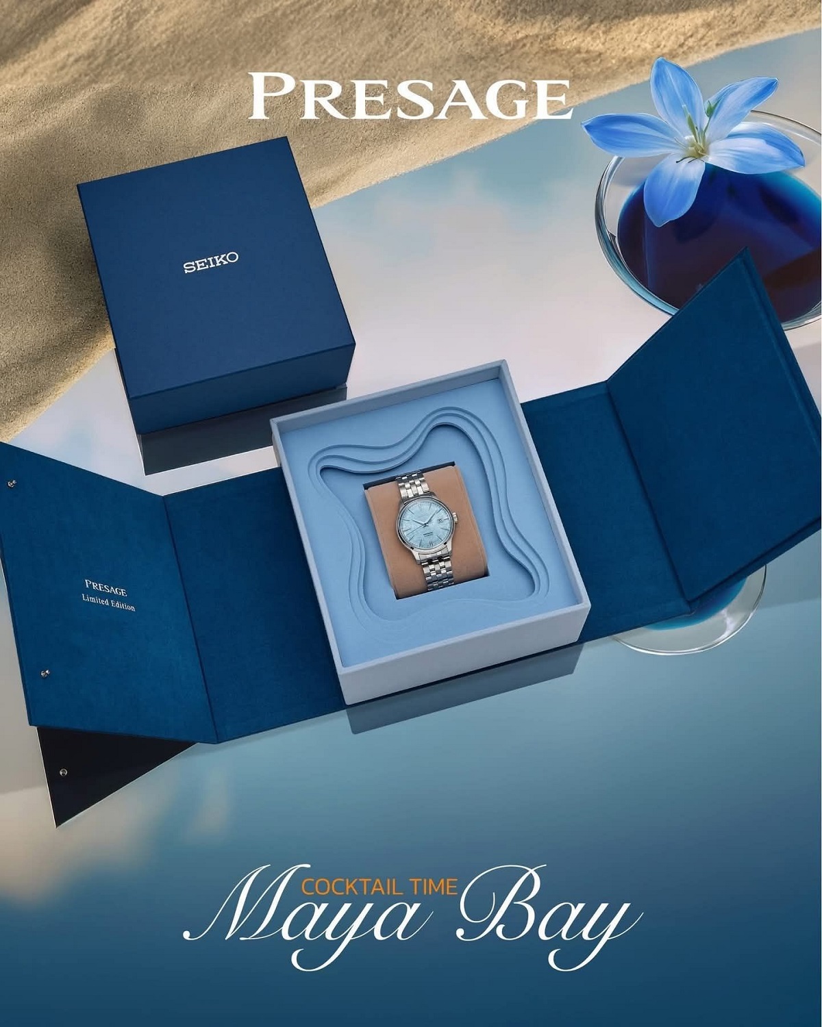 Seiko Presage Cocktail “Maya Bay” SRPM01J1 chỉ 500 chiếc