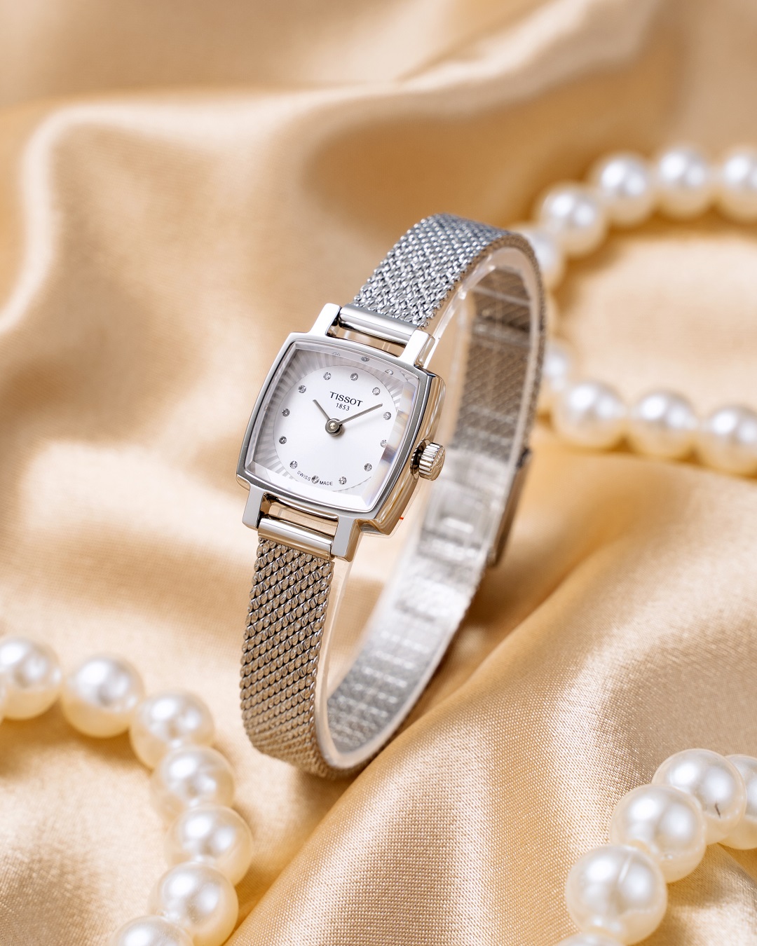 Thiết kế đồng hồ Tissot Lovely Square Silver