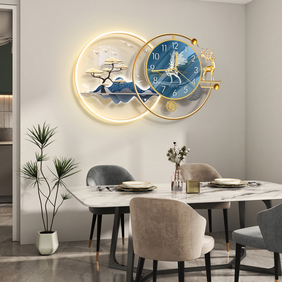 Vị trí đắc khí nên treo đồng hồ phong thủy