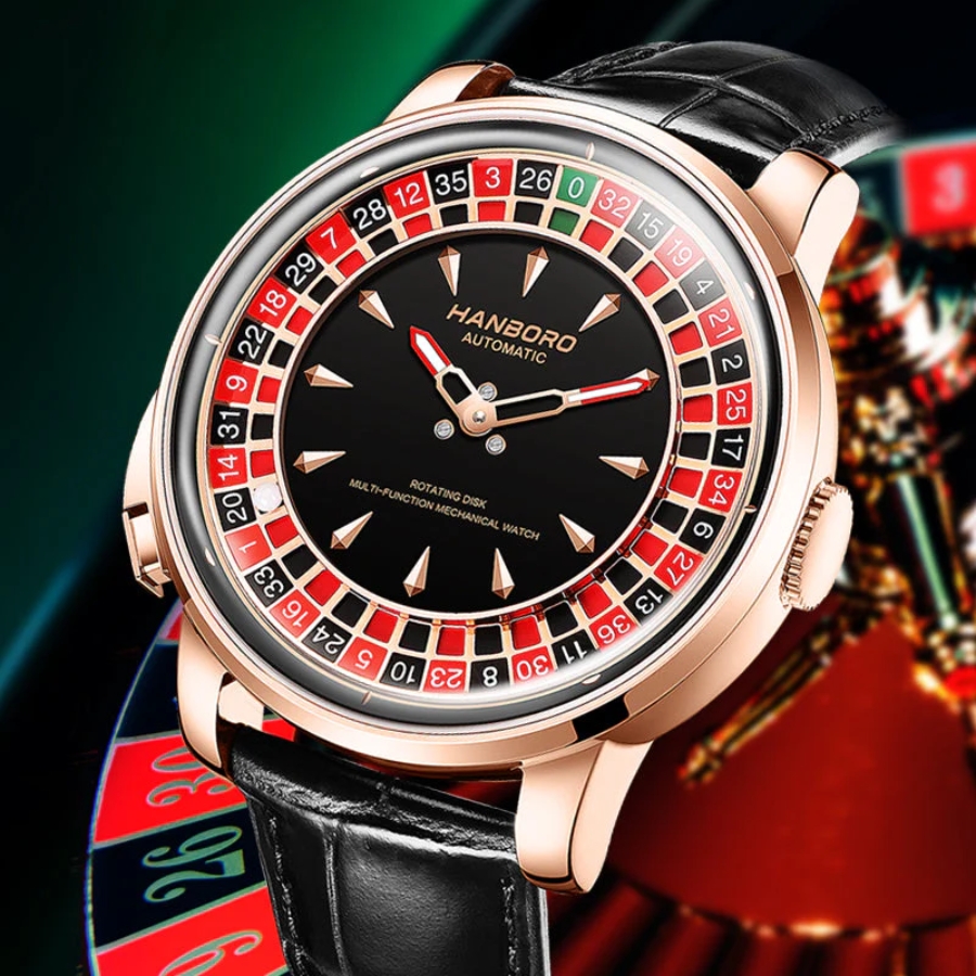 Đồng hồ Hanboro Casino Series sử dụng máy Miyota 8215