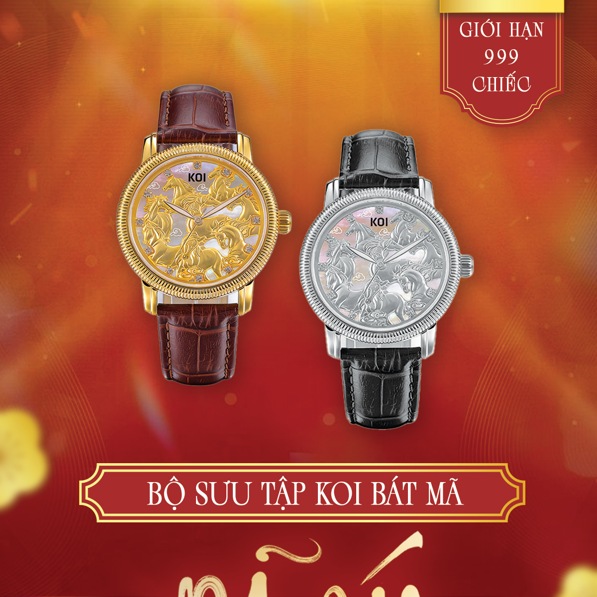 Bộ sưu tập đồng hồ KOI Bát Mã, phiên bản giới hạn - Ảnh 1