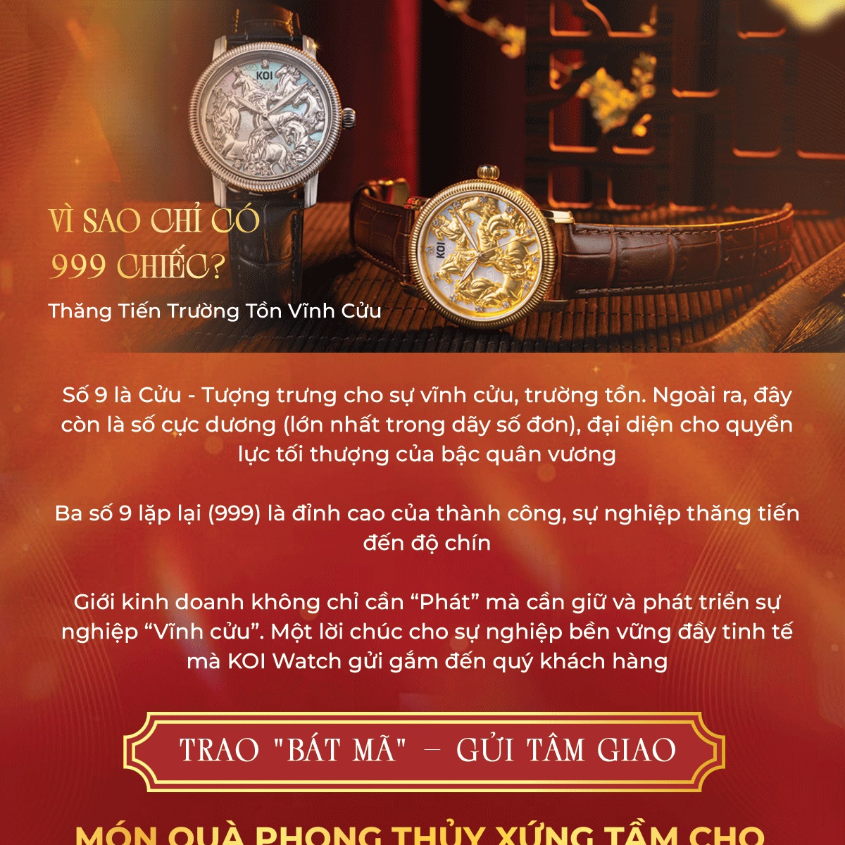 Bộ sưu tập đồng hồ KOI Bát Mã, phiên bản giới hạn - Ảnh 6