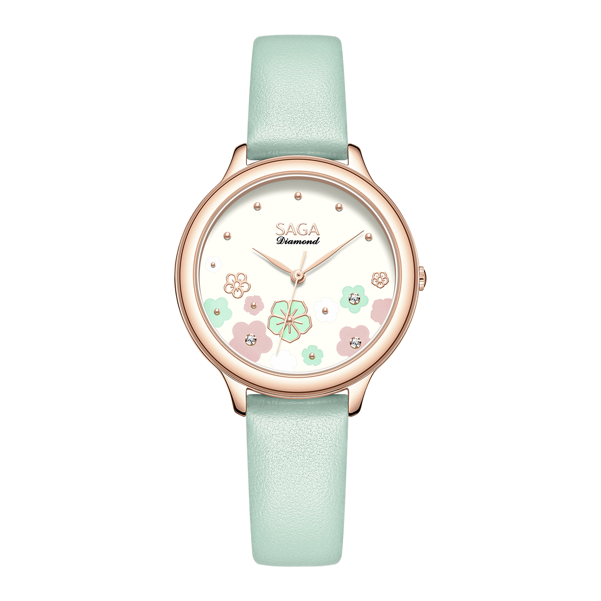 Đồng hồ Saga Diamond 54359-LGCRGR-2 - Ảnh 1