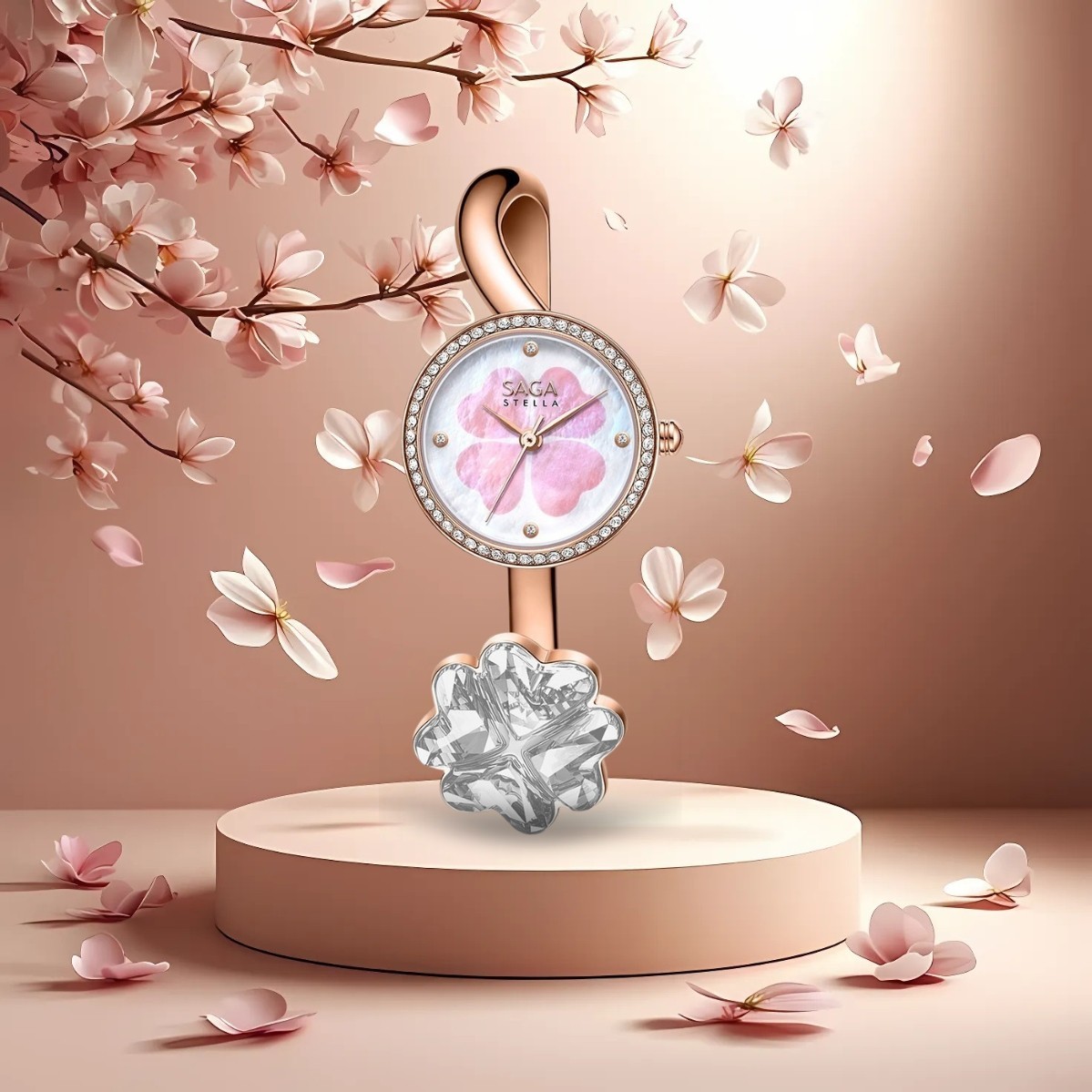 Đồng hồ Saga-Stella-53585-RGMPWT-2S - Ảnh 1