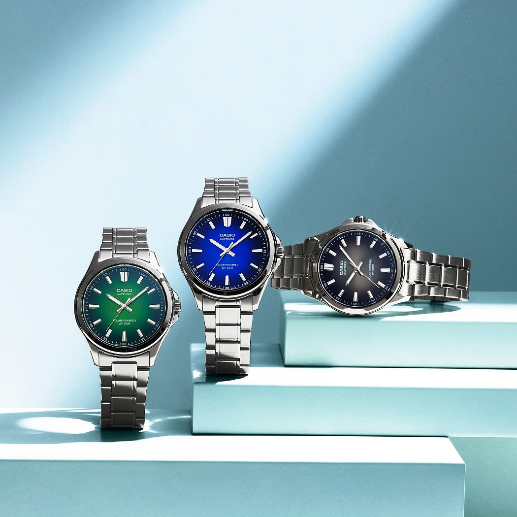 Đồng hồ Casio MTS mặt kính sapphire 