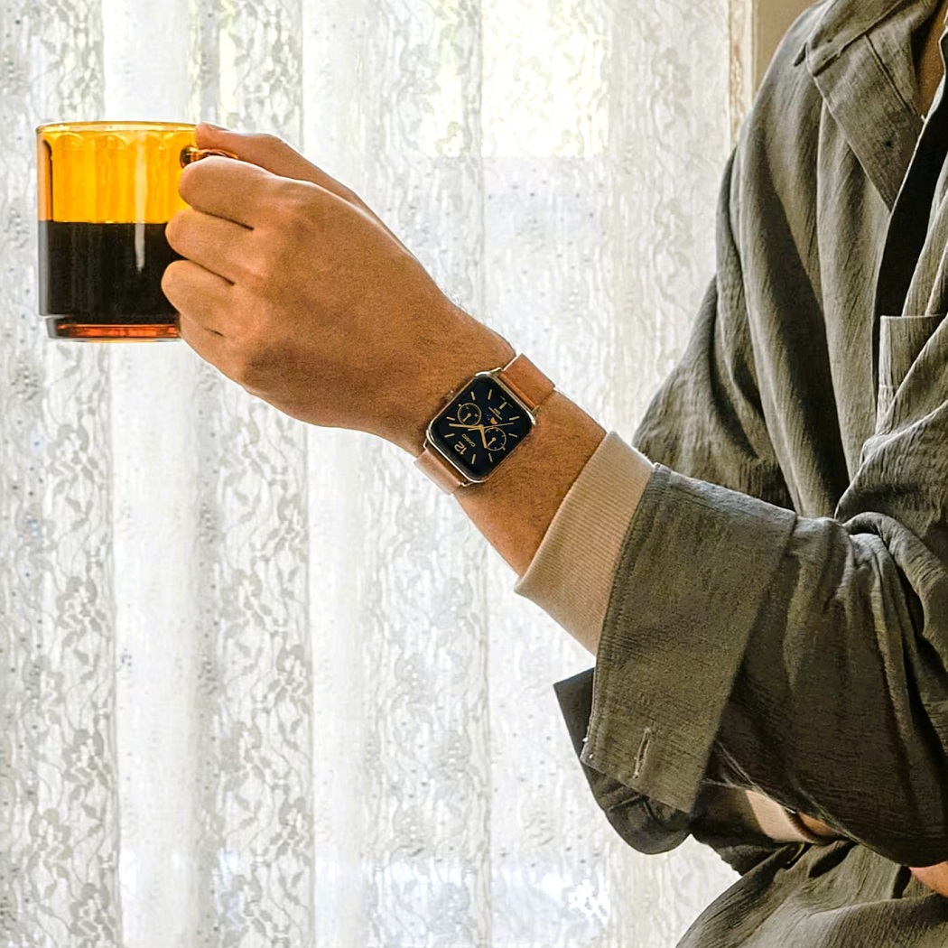Đồng hồ Casio mặt vuông dây da chính hãng