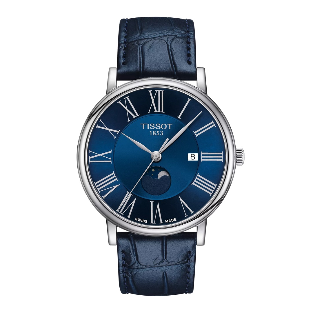 Hình thực tế mẫu đồng hồ Tissot Carson Premium Moonphase T122.423.16.043.00