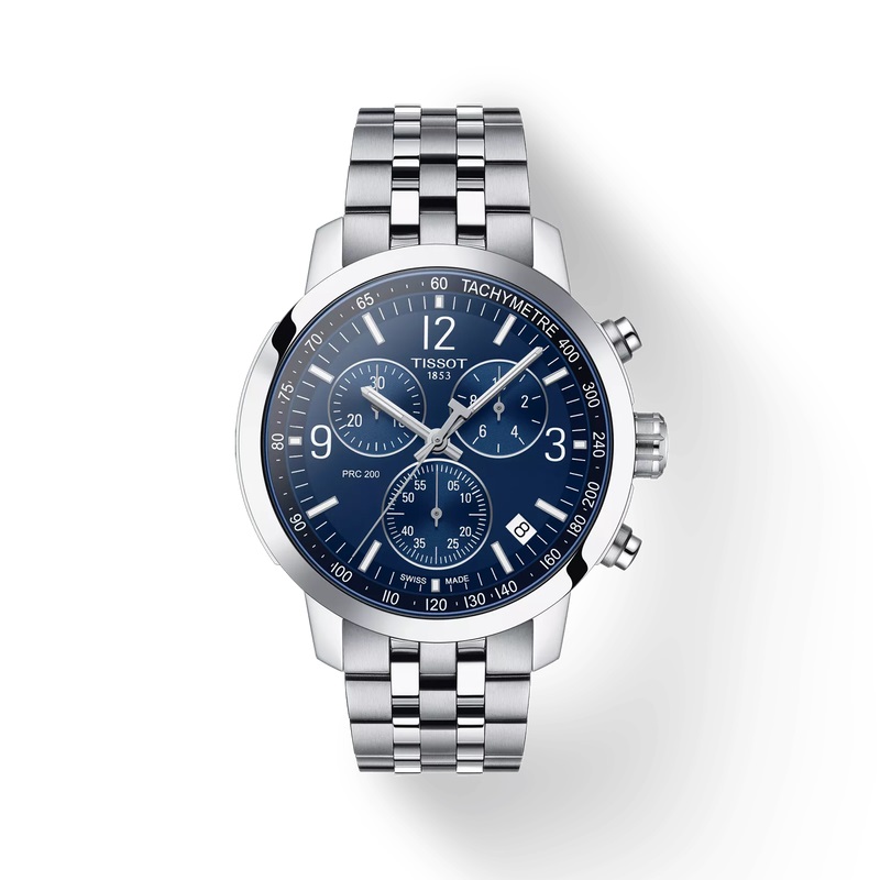 Ảnh thực tế chiếc đồng hồ Tissot PRC 200 Chronograph 43mm (Mã T114.417.11.047.00)