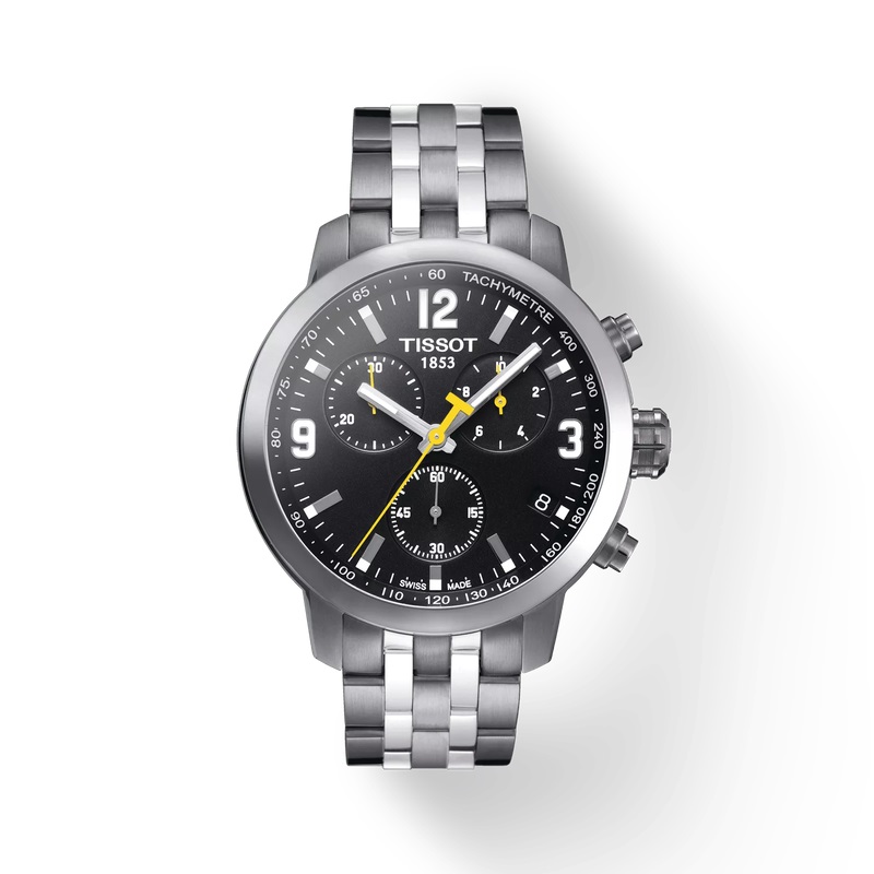 Ảnh thực tế chiếc đồng hồ Tissot PRC 200 Chronograph 42mm (Mã T055.417.11.057.00)