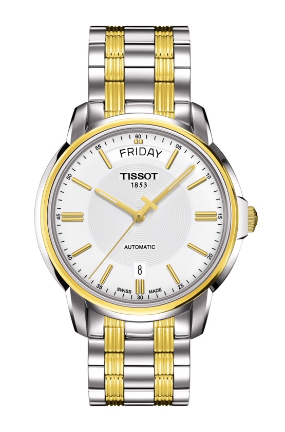 Ảnh thực tế chiếc đồng hồ Tissot T-Classic Day-Date T0659302203100
