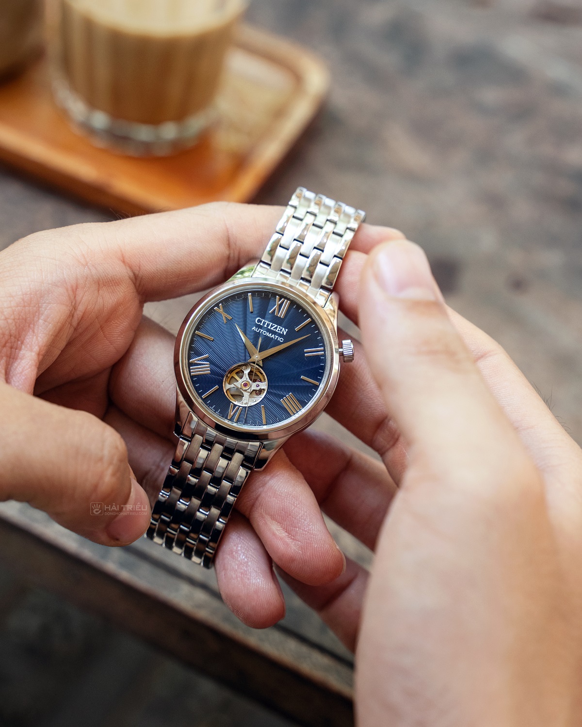 Citizen Xanh Guilloche Flinqué