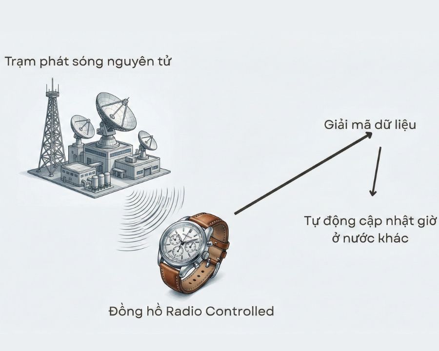 Nguyên lý hoạt động của đồng hồ Citizen Radio Control