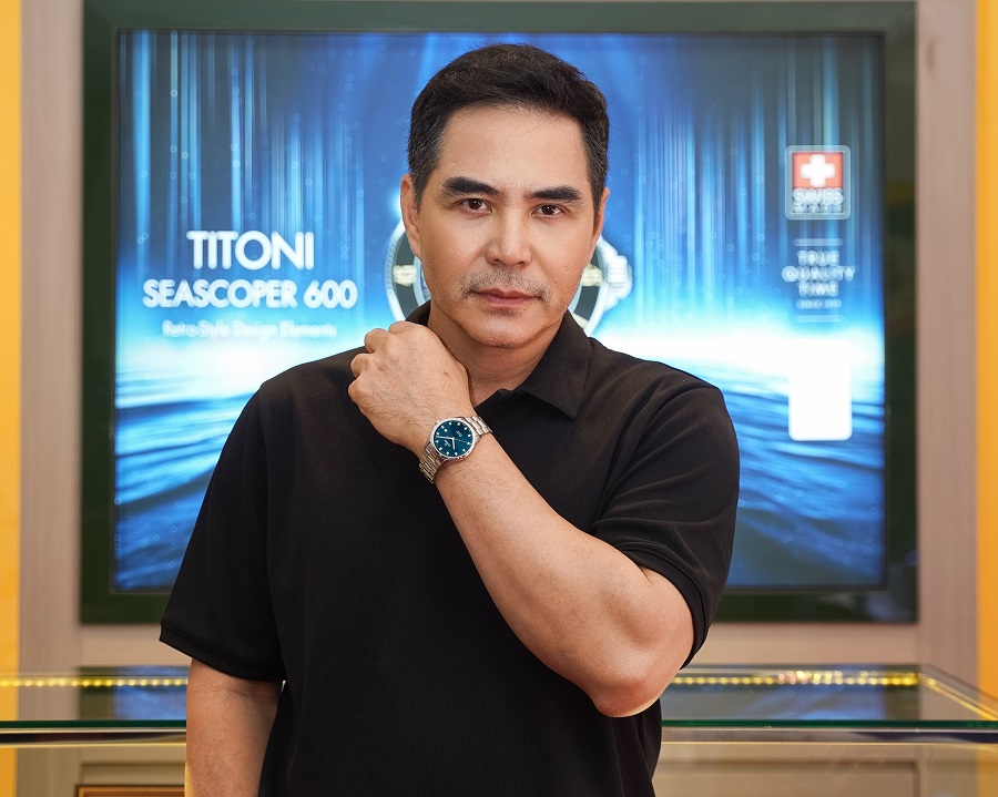Diễn viên Trung Dũng chọn đeo đồng hồ Titoni Airmaster