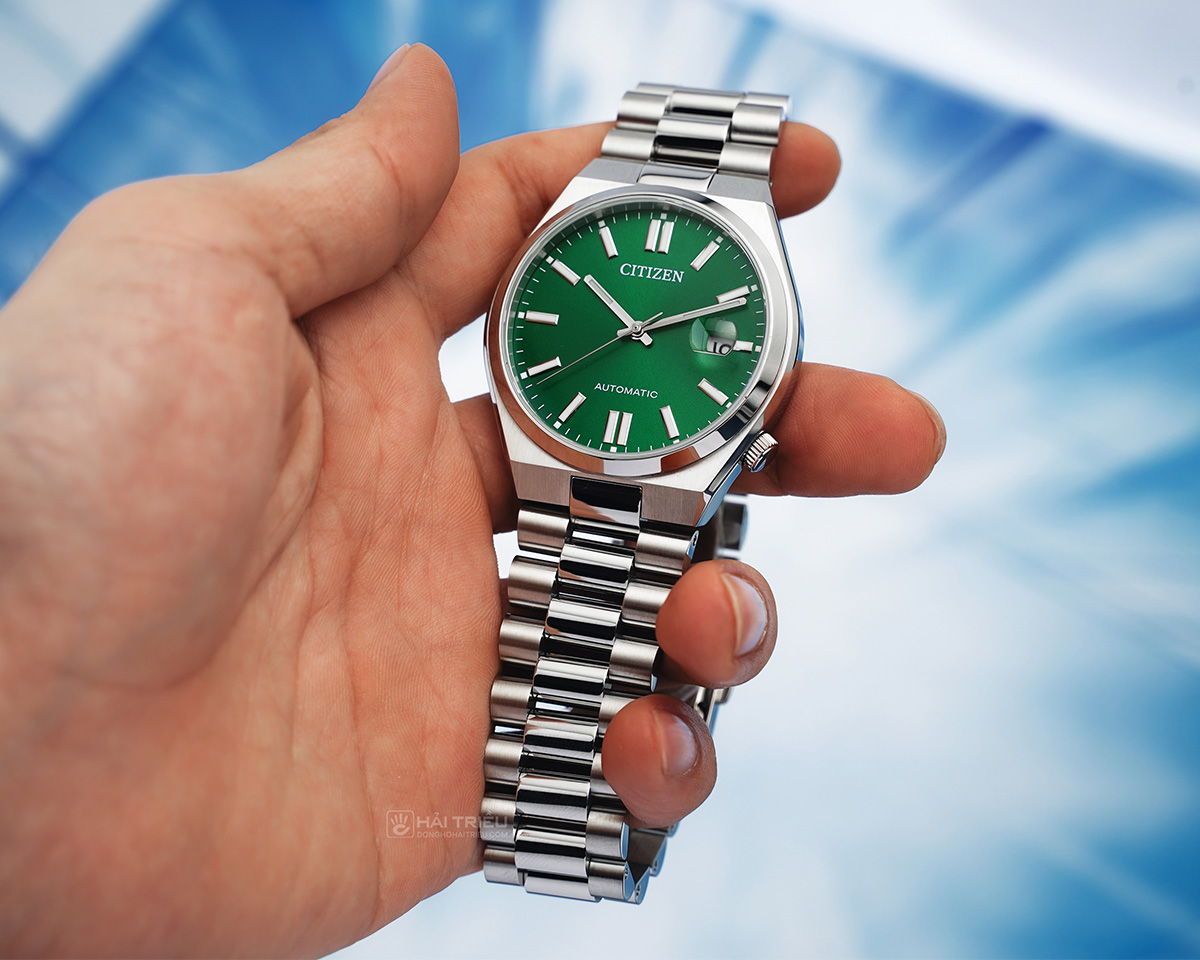 Citizen Xanh Guilloche Sunburst