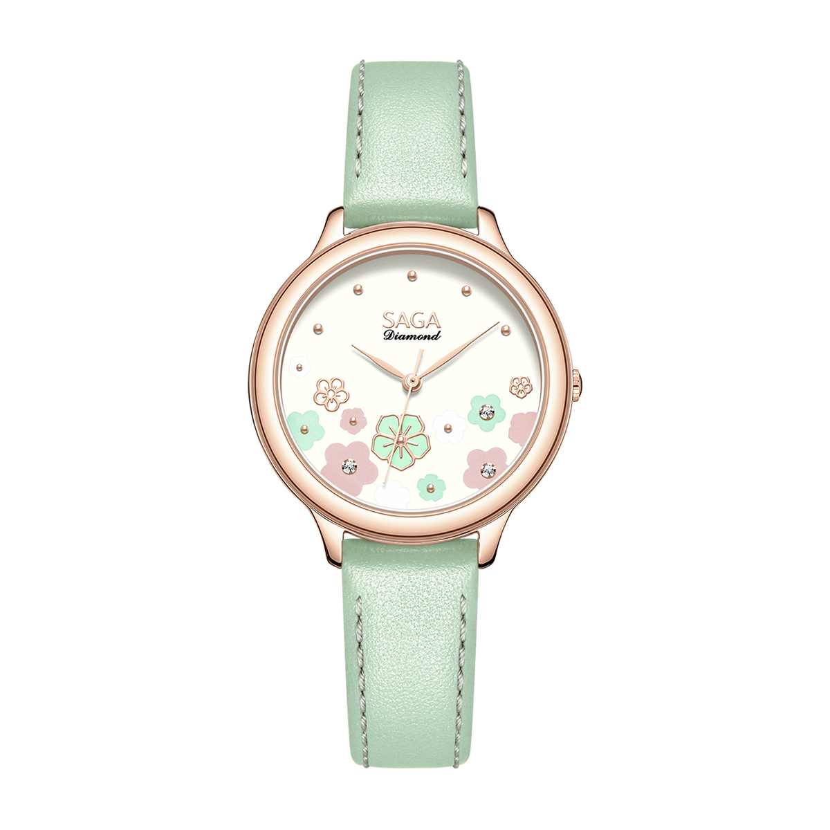 Đồng hồ Saga Diamond 54359-LGCRGR-2 - Ảnh 1