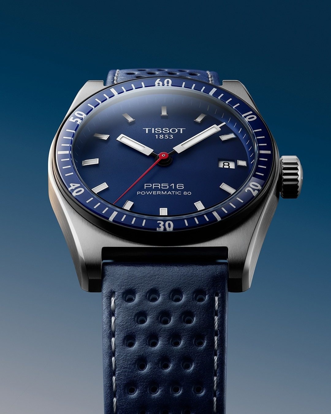 Thiết kế thể thao của đồng hồ Tissot PRS 516