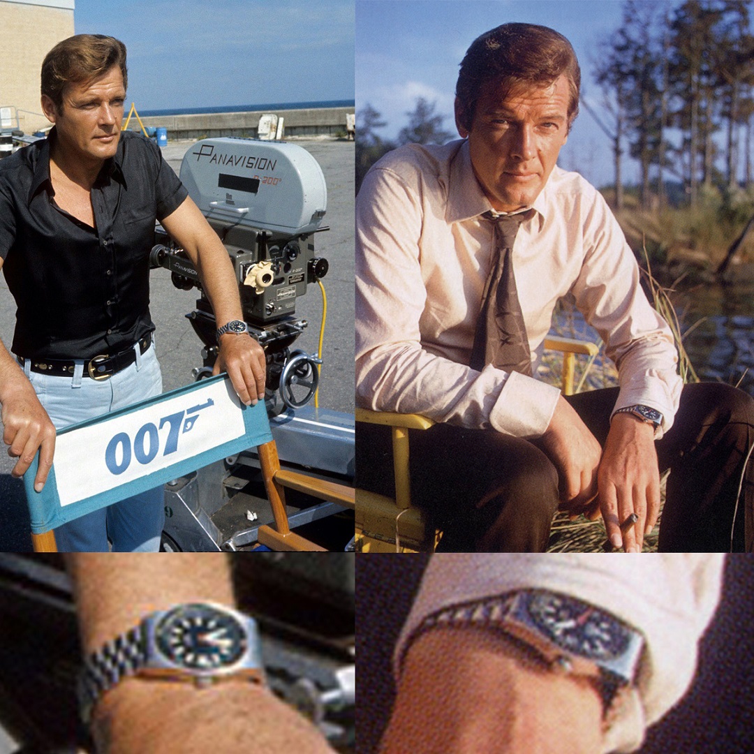 Hình ảnh điệp viên 007 Roger Moore đã đeo chiếc PR 516 trong phim Live and Let Die