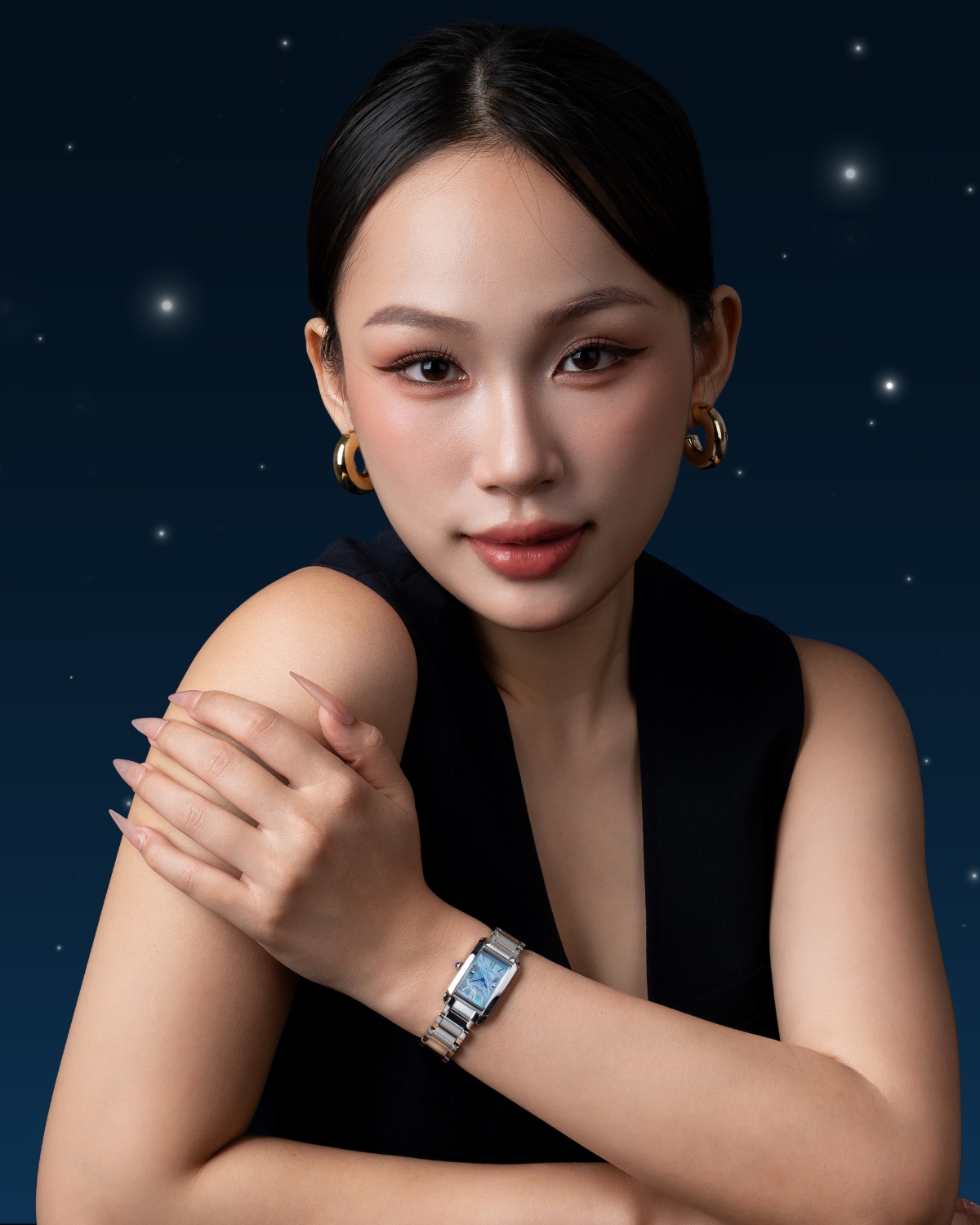 Vẻ đẹp của đồng hồ Citizen L trên tay mẫu