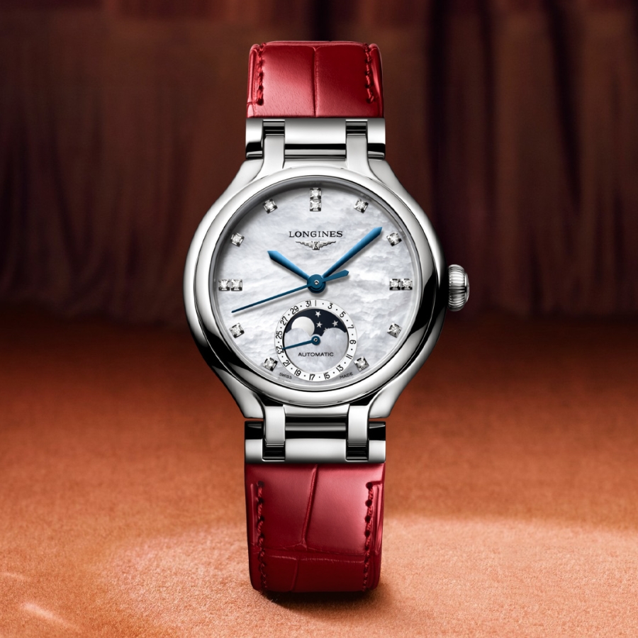 Dòng chữ Swiss Made trên đồng hồ Longines chính hãng