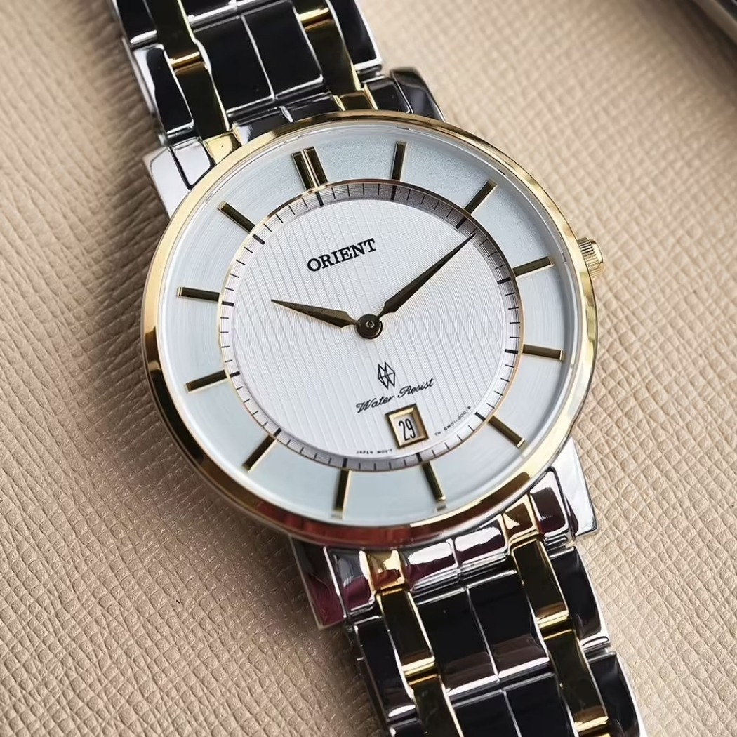 Đồng hồ Quartz Orient thiết kế mỏng nhẹ, tiện lợi hằng ngày