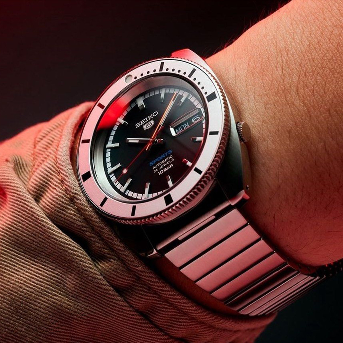 Đồng hồ Seiko 5 Quân đội SRPL05K1 size khoảng 39mm