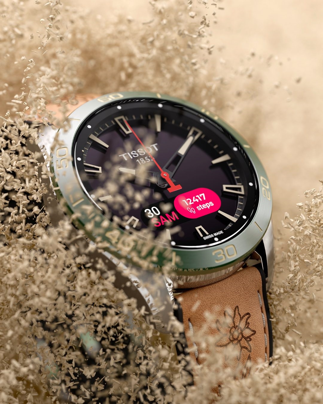 Chiếc Tissot T-Touch đang chạy bằng hệ điều hành Sw-ALPS