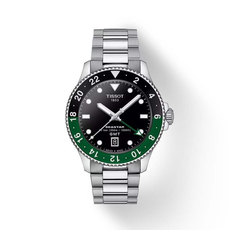 Cận cảnh thiết kế đồng hồ Tissot Seastar 1000 GMT Quartz 40mm