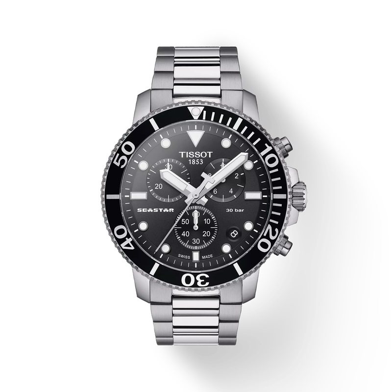Cận cảnh thiết kế đồng hồ Tissot Seastar 1000 Chronograph 45.5mm