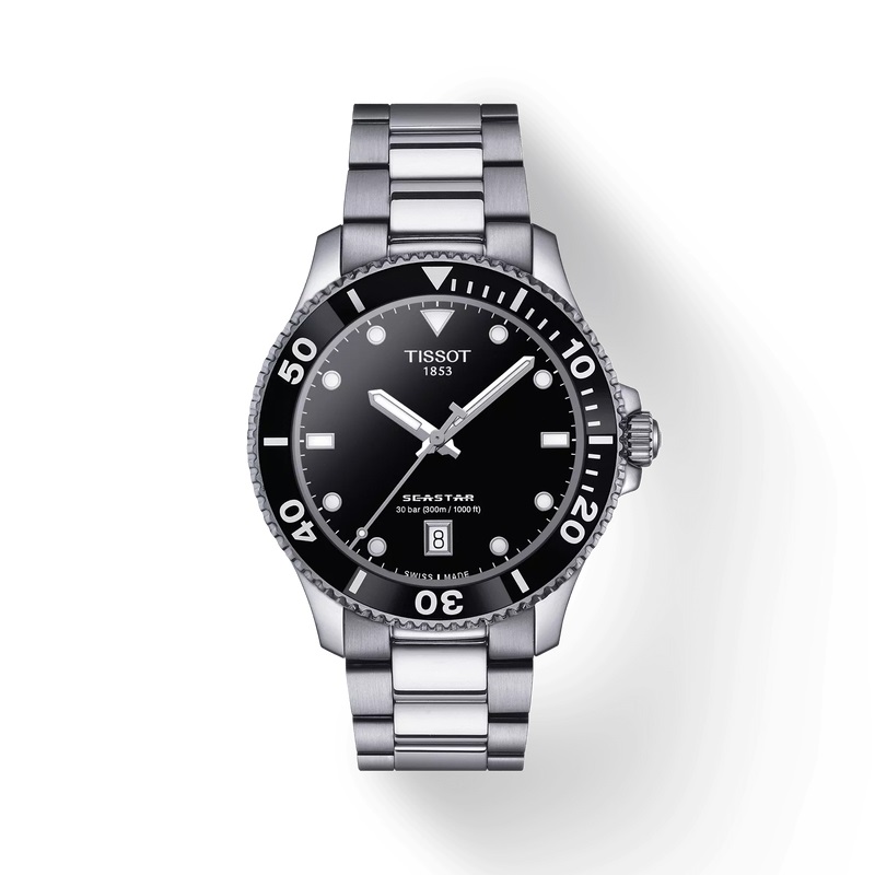 Cận cảnh thiết kế đồng hồ Tissot Seastar 1000 Quartz 40mm