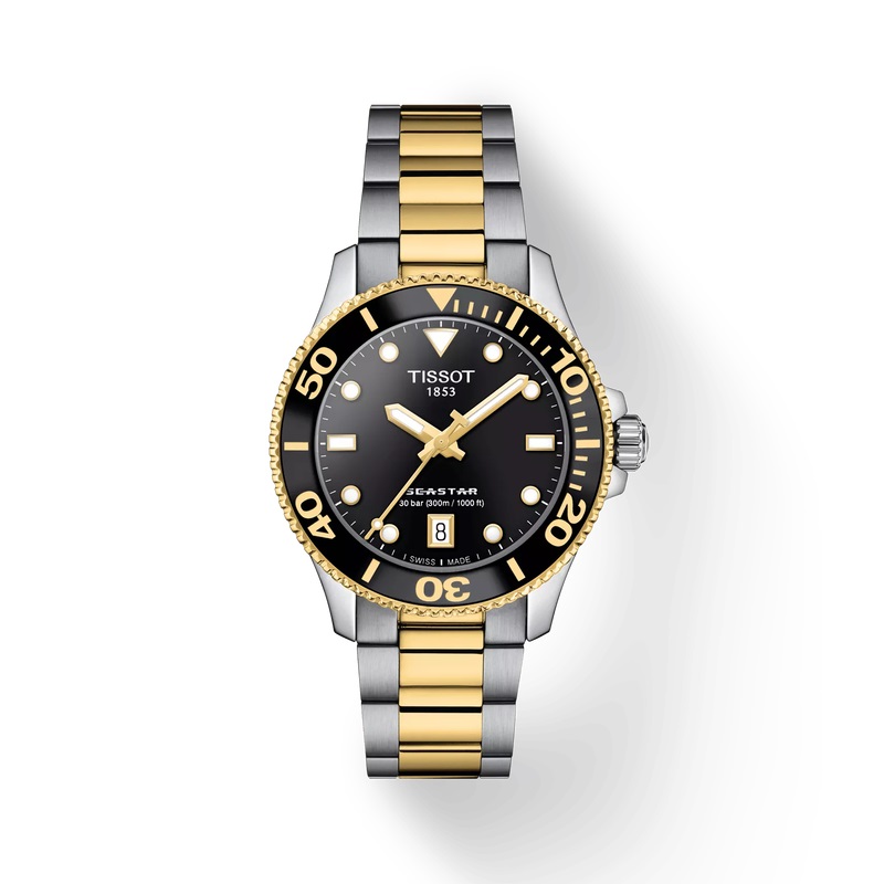 Cận cảnh thiết kế đồng hồ Tissot Seastar 1000 36mm