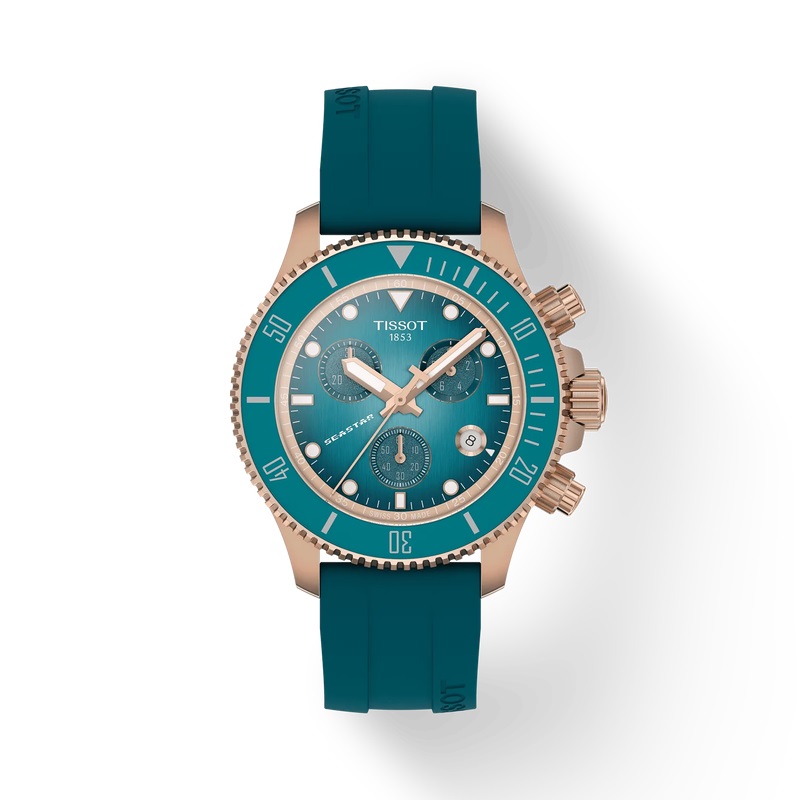Cận cảnh thiết kế đồng hồ Tissot Seastar 1000 Quartz Chronograph 38mm
