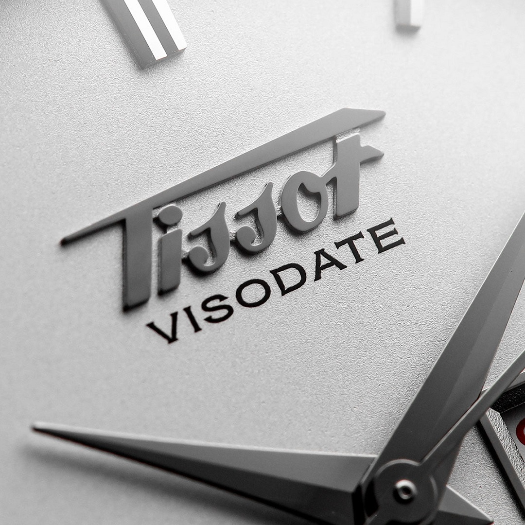 Logo Tissot đậm chất Vintage của bộ sưu tập Visodate