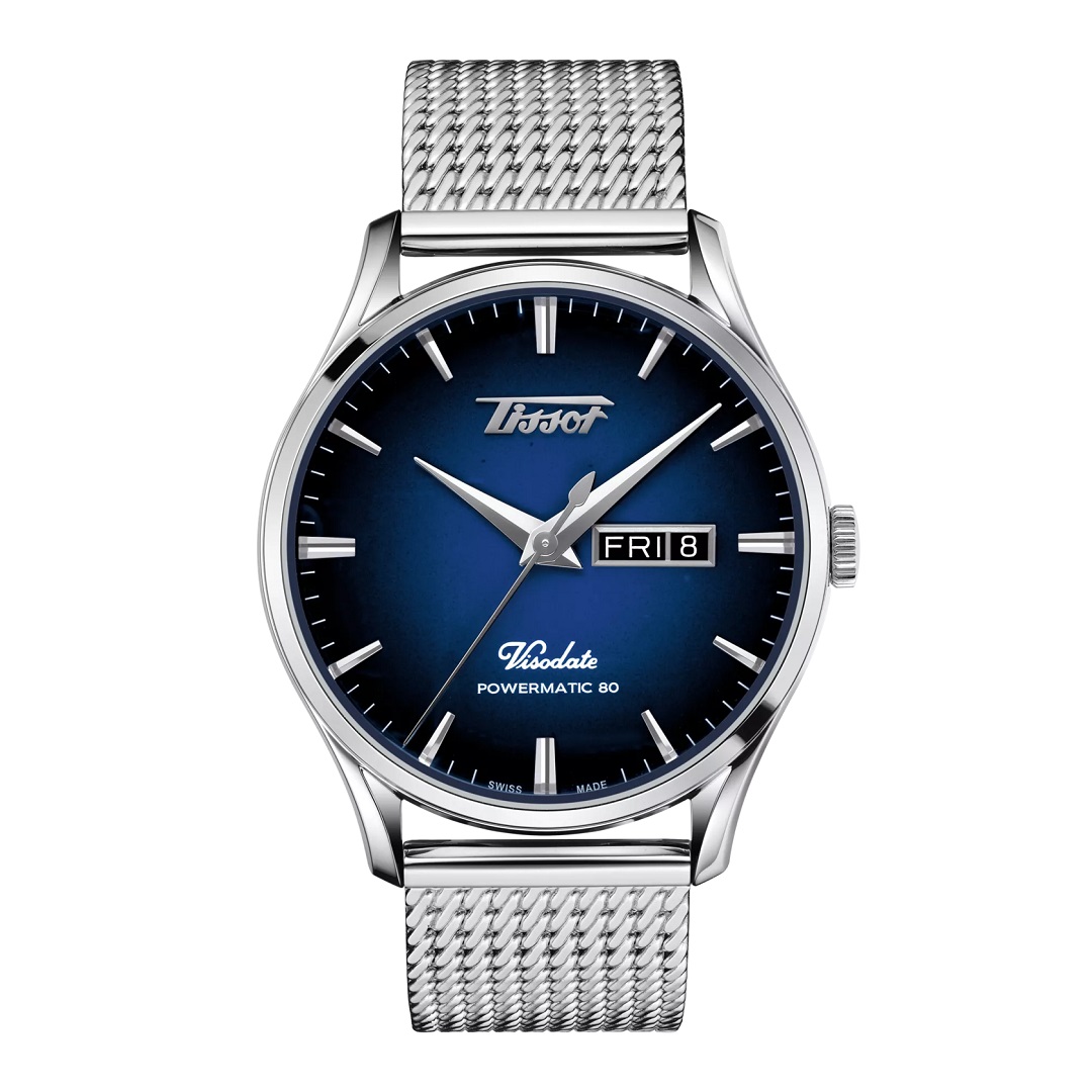 Cận cảnh thiết kế đồng hồ Tissot Heritage Visodate Powermatic 80 T118.430.11.041.00