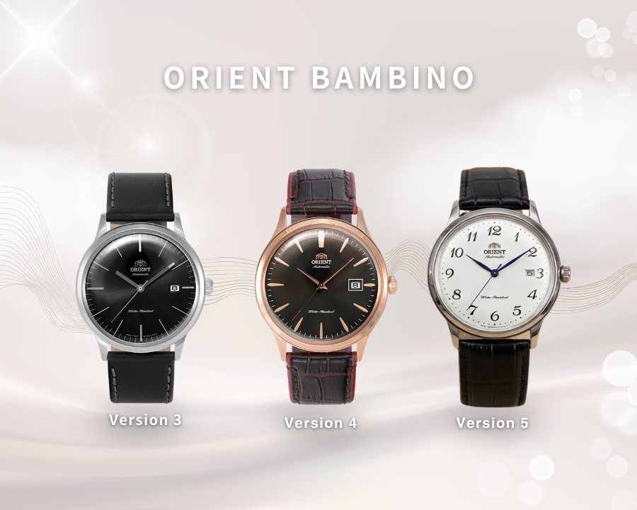 phân biệt orient bambino Version 3, 4, 5