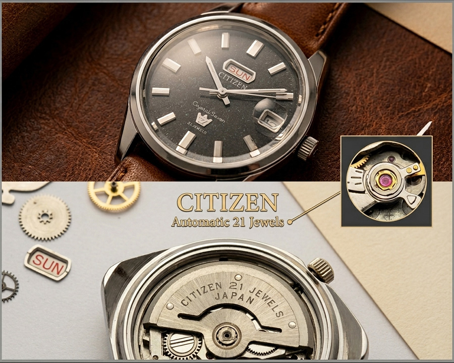 Đồng hồ Citizen Automatic 21 jewels là gì, có đáng mua không?
