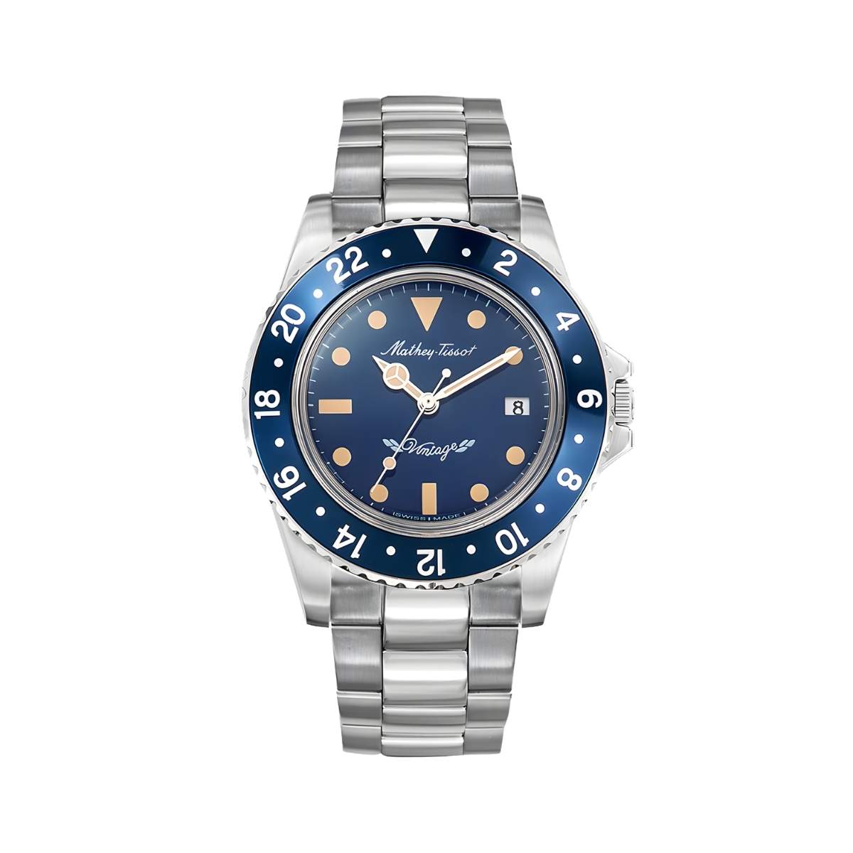 Đồng hồ Mathey-Tissot Mathy Vintage Quartz 40mm H900ABU - Ảnh 1
