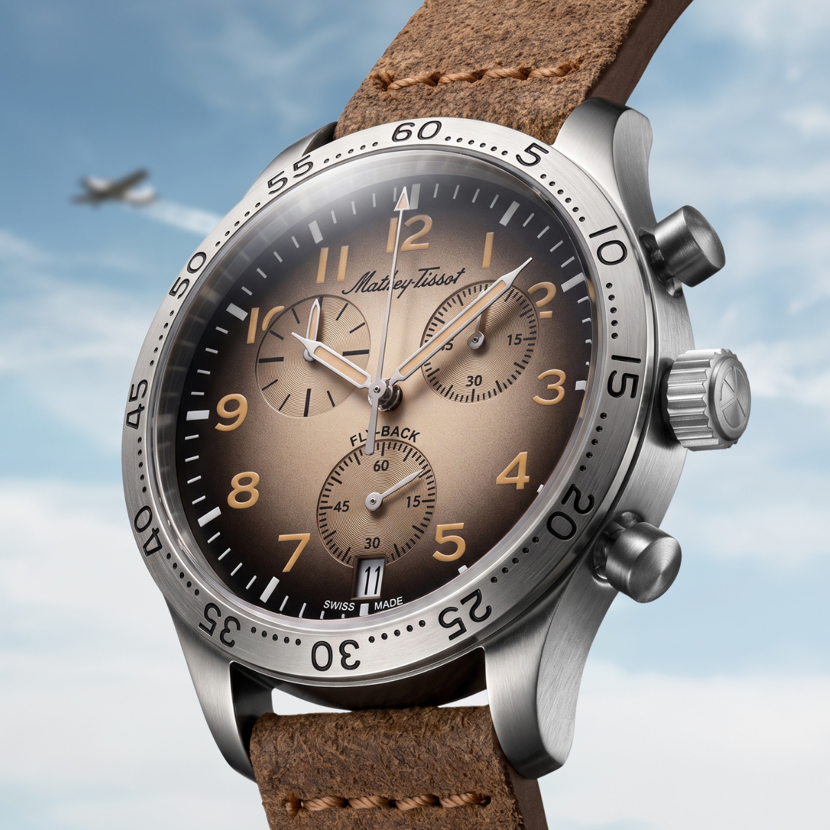 Mathey-Tissot Type 21 Flyback H1821CHALM - Ảnh 4