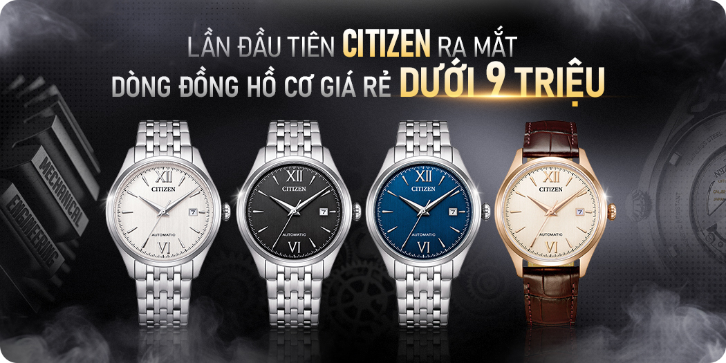 Đồng hồ Citizen Automatic (máy Cơ) chính hãng, BH 5 năm