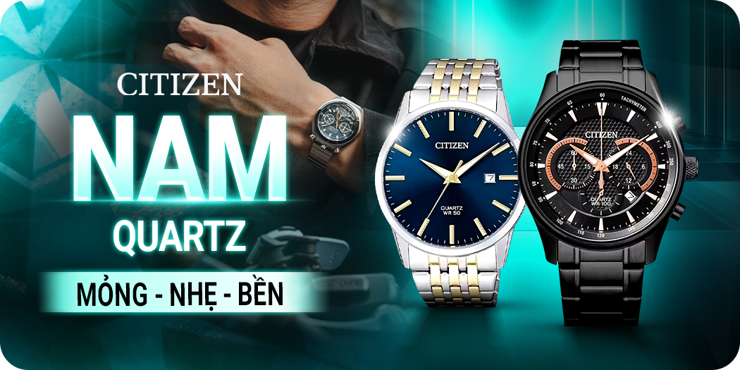 Đồng hồ Citizen Quartz nam (máy pin) chính hãng, mẫu mới