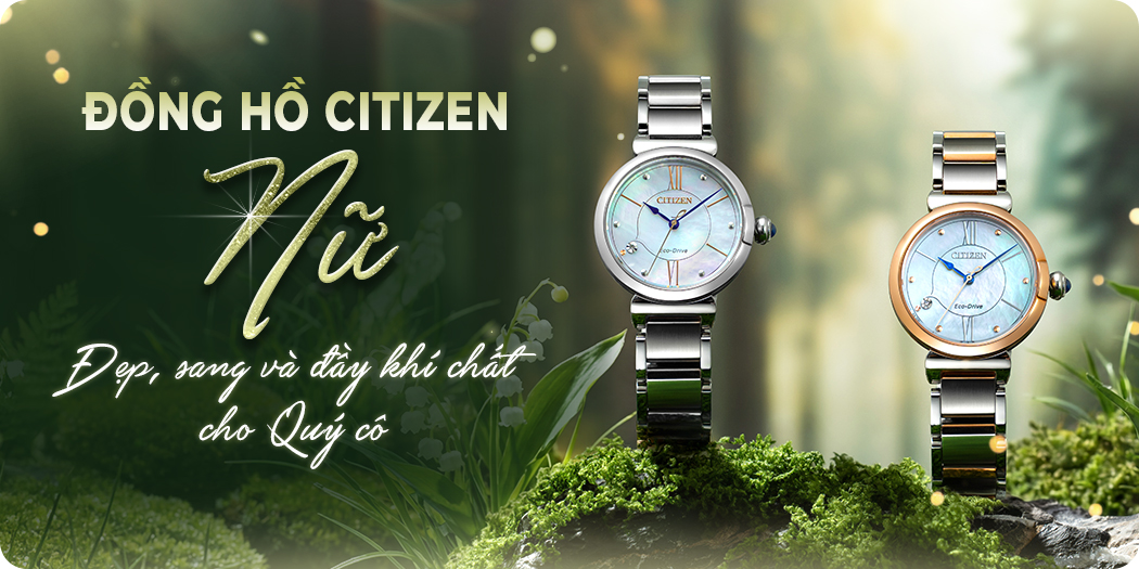 Đồng hồ Citizen nữ đẹp chính hãng 100%, BH 5 năm