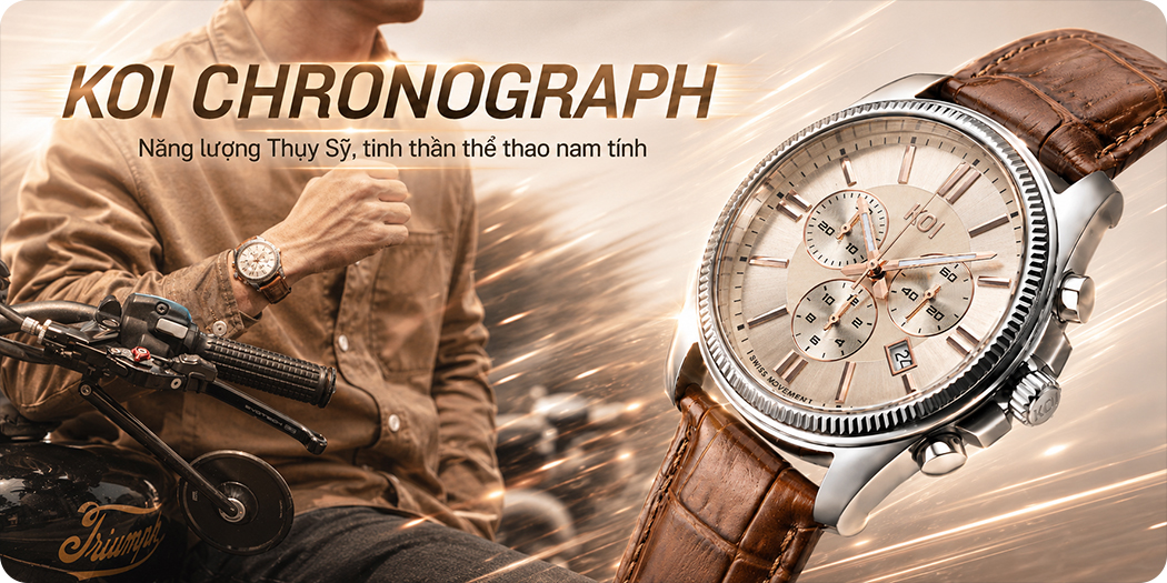 KOI Chronograph Biểu tượng thể thao, song hành vượt qua mọi thử thách