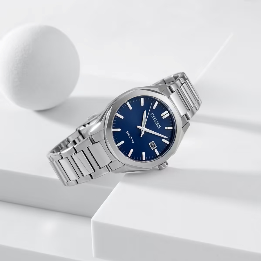 Đồng hồ Citizen Eco-Drive BM7620-83L mặt xanh.