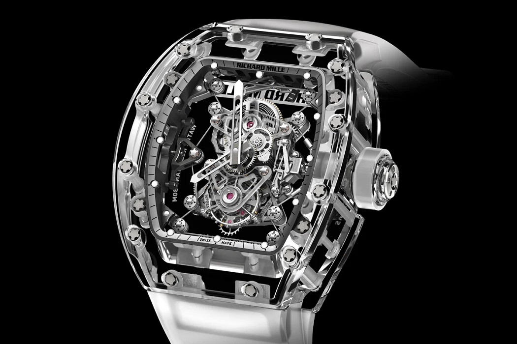Richard Mille RM 56-02 Sapphire với vỏ sapphire nguyên khối