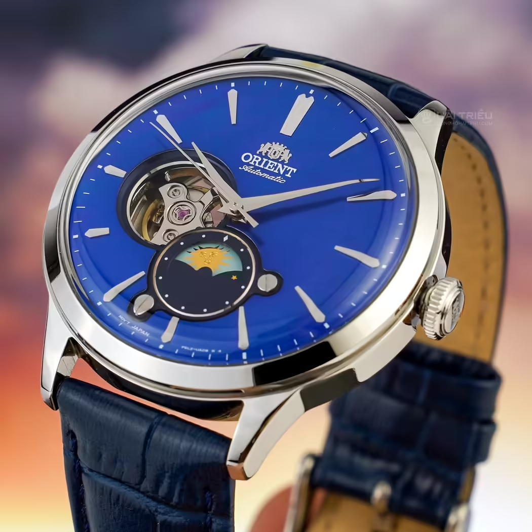 Đồng hồ Orient RA-AS0103A10B mặt xanh navy với hiệu ứng đổi màu