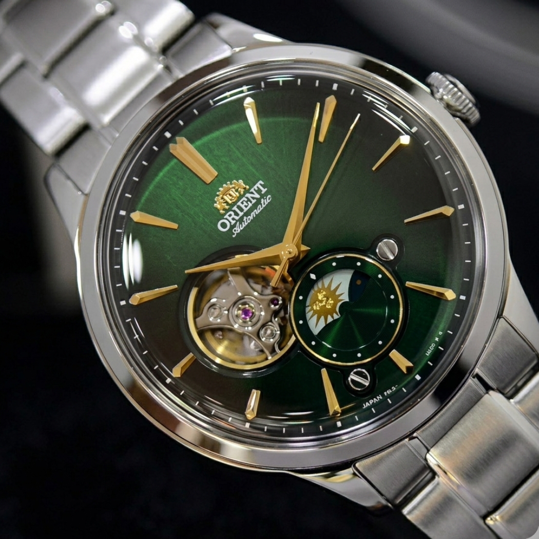 Orient Sun and Moon Open Heart có thêm màu xanh lục bảo phiên bản giới hạn