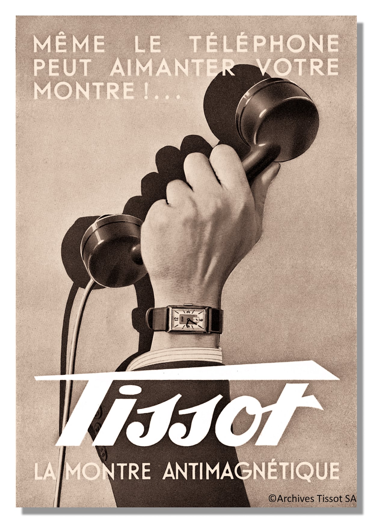 Tissot Antimagnetique đáng nhớ vì gắn với bài toán chống từ trong đồng hồ cơ