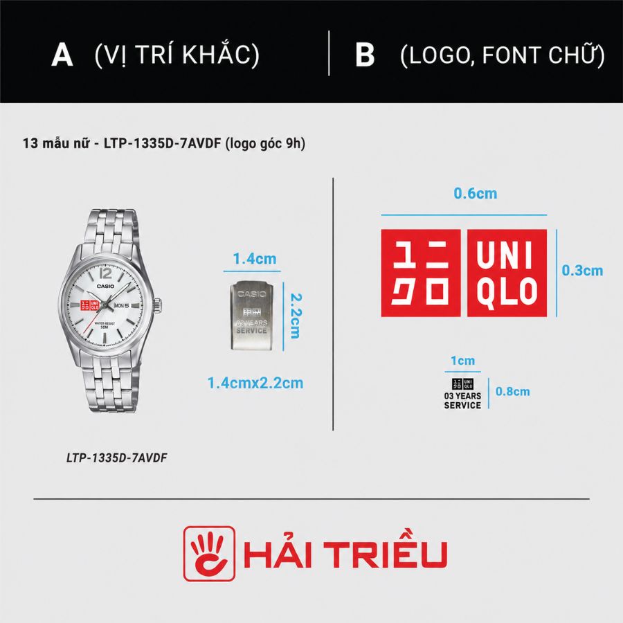 Quà tặng doanh nghiệp - Ảnh khắc logo lên đồng hồ Casio